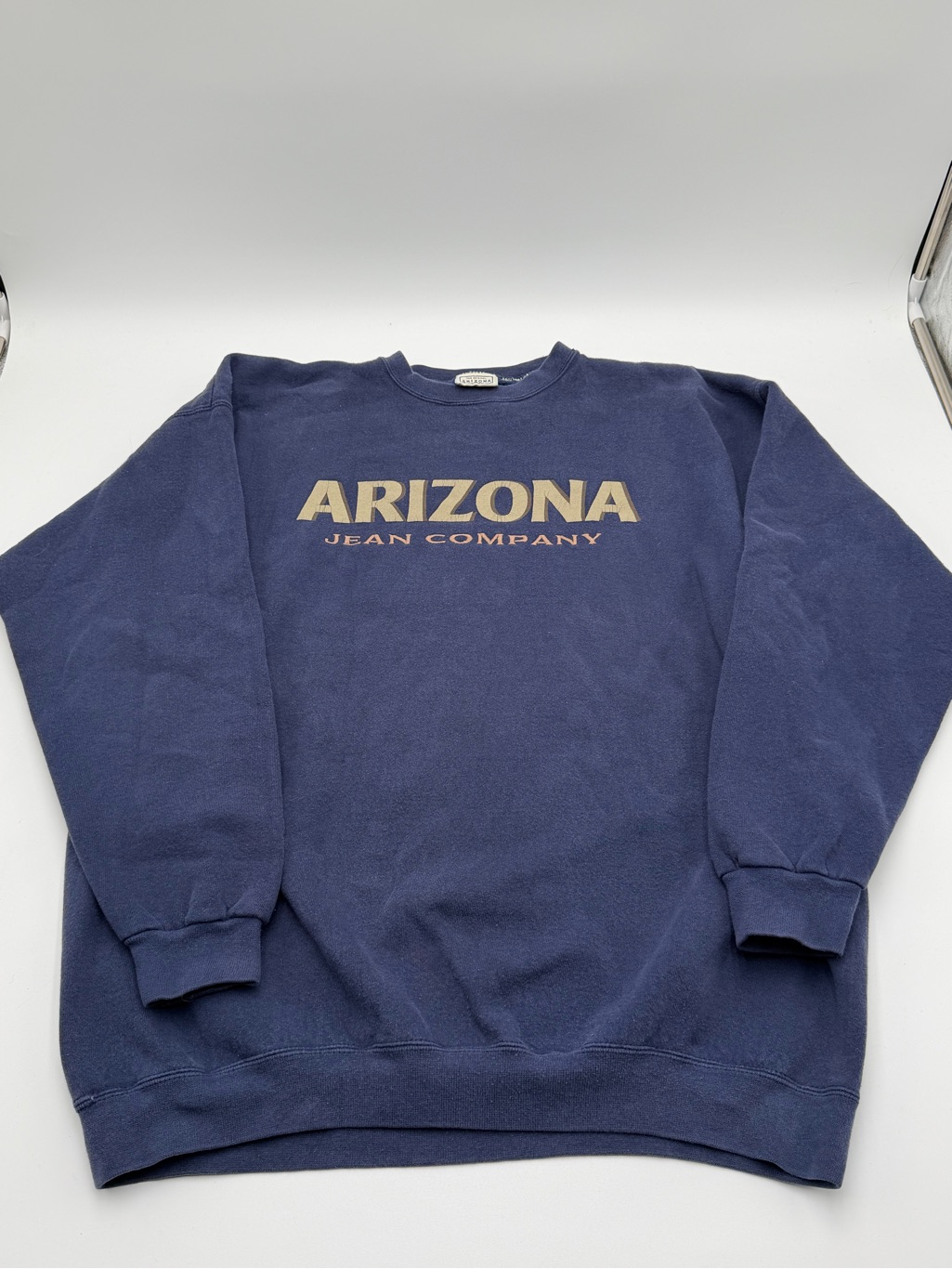 Vintage 90s Arizona Jeans Co Usa Logo Made Faded Crewneck Sweatshirt Size Xl